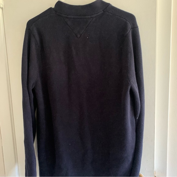 Tommy Hilfiger navy blue zip cardigan size large - Picture 4 of 4